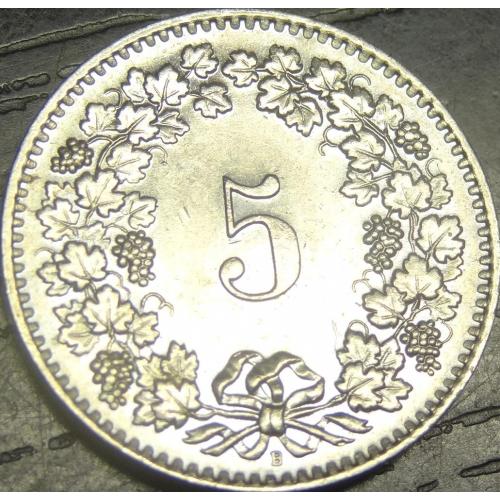 5 рапенів 1962 Швейцарія
