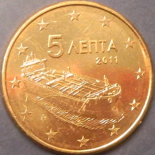 5 євроцентів 2011 Греція UNC