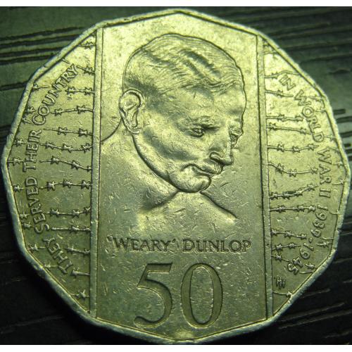 50 центів Австралія 1995 Друга світова війна