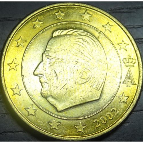 50 євроцентів 2002 Бельгія UNC