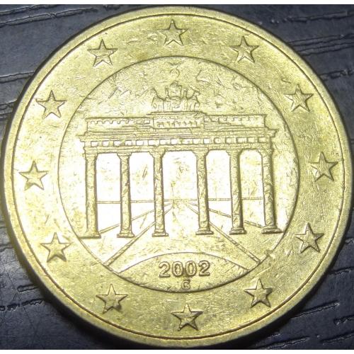 50 євроцентів 2002 G Німеччина