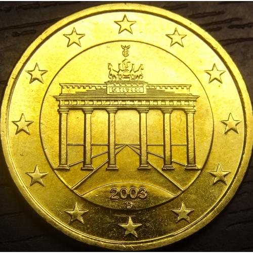 50 євроцентів 2003 D Німеччина UNC