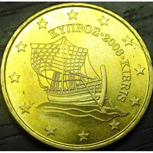 50 євроцентів Кіпр 2008 UNC