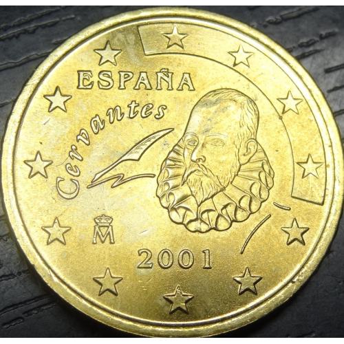 50 євроцентів 2001 UNC Іспанія
