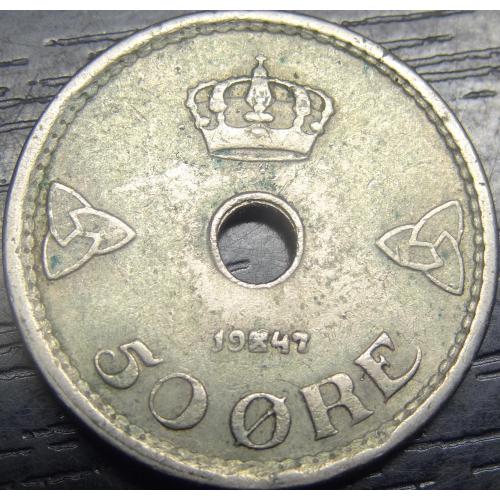 50 оре Норвегія 1947