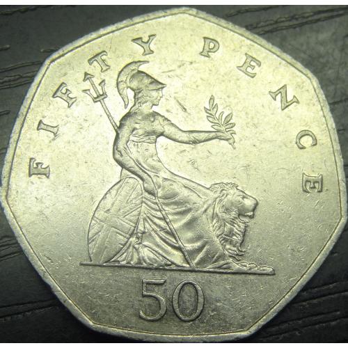 50 пенсів 2001 Британія