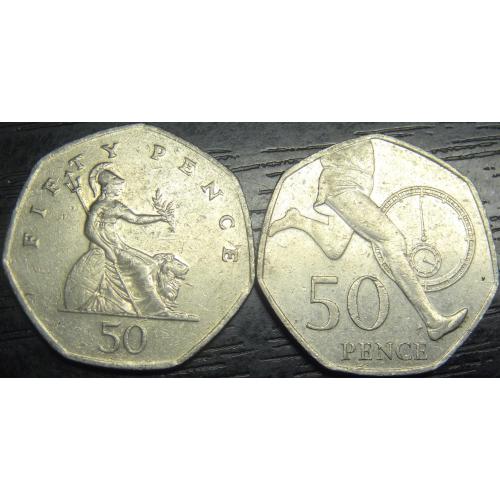 50 пенсів 2004 Британія (два різновиди)