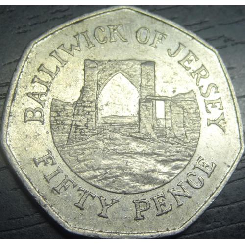 50 пенсів 2005 Джерсі рідкісна