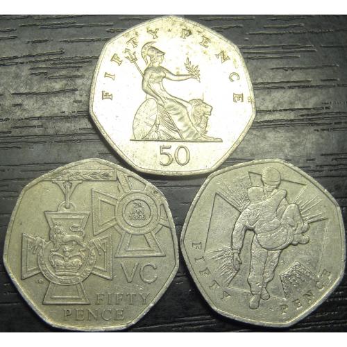50 пенсів 2006 Британія (три різновиди)