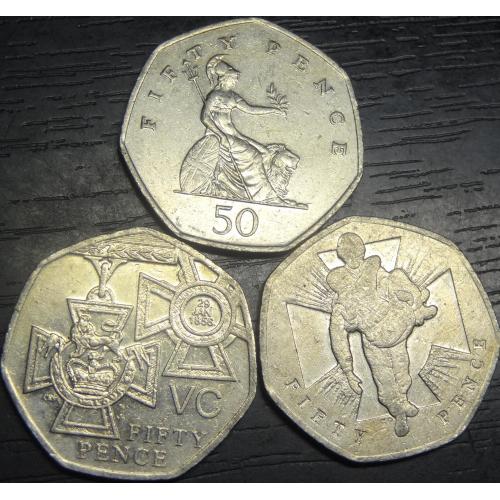 50 пенсів 2006 Британія (три різновиди)