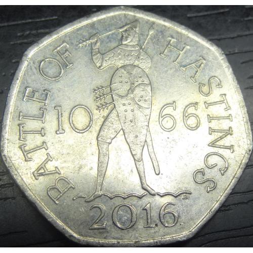 50 пенсів 2016 Британія Битва при Гастінгсі