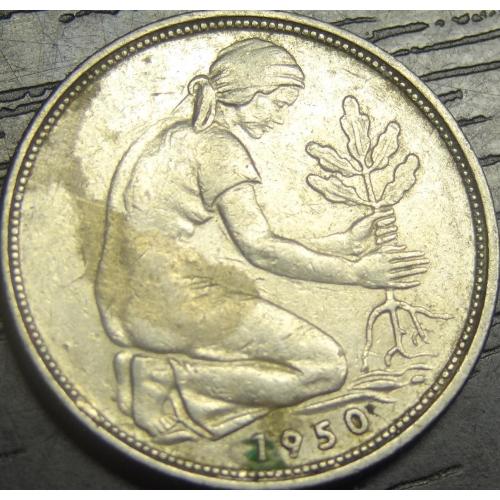 50 пфенігів 1950 J ФРН