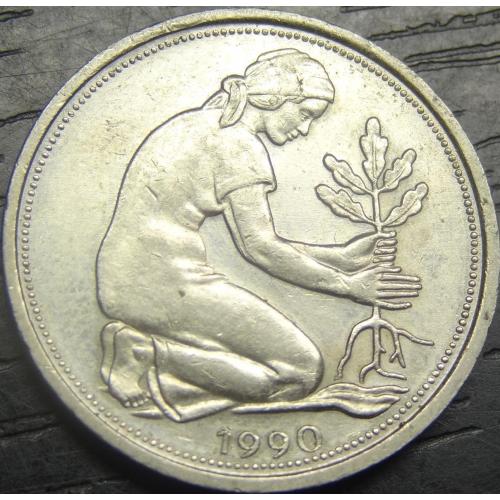 50 пфенігів 1990 G Німеччина