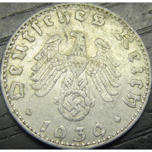 50 рейхспфенігів 1939 J Німеччина (алюміній)