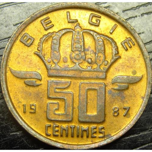 50 сантимів Бельгія 1987 Belgie