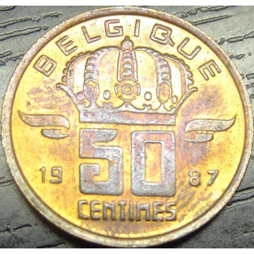 50 сантимів Бельгія 1987 Belgique