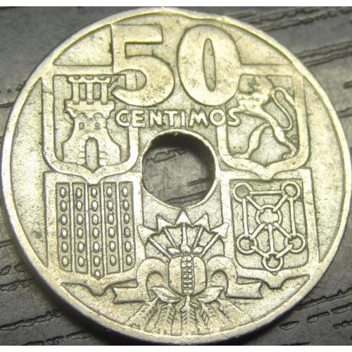 50 сентимів 1949 (1952) Іспанія