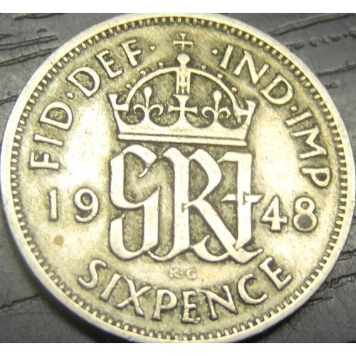 6 пенсів 1948 Британія
