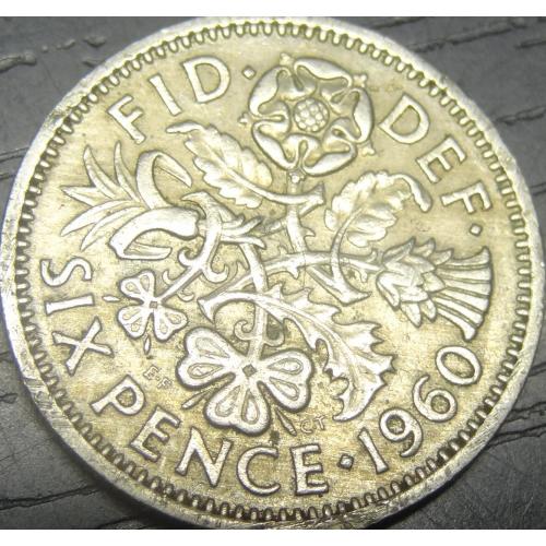 6 пенсів 1960 Британія