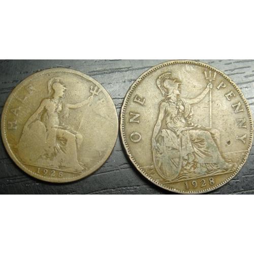 Монети Британії 1928 (Король Георг V)