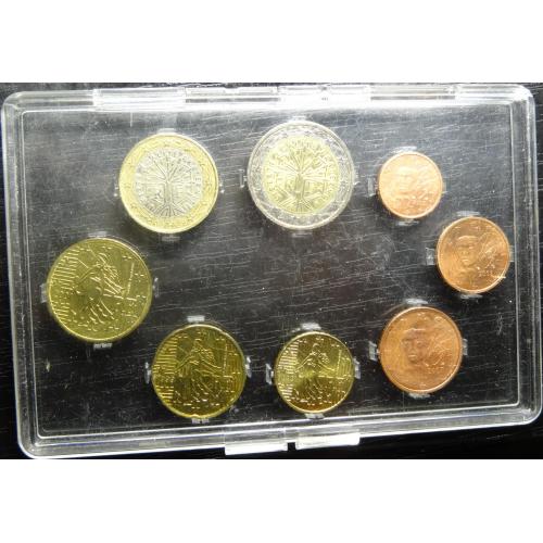 Комплект євромонет Франції UNC (повний комплект)