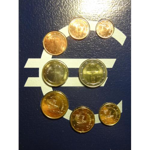 Комплект євромонет Кіпру 2008 UNC (повний комплект)