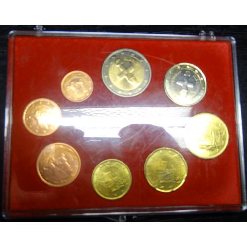 Комплект євромонет Кіпру 2008 UNC (повний комплект)