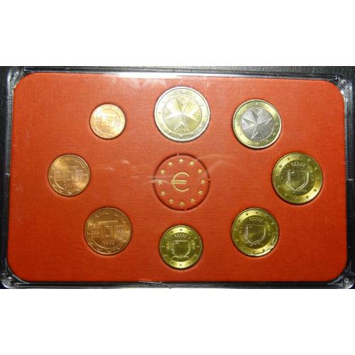 Комплект євромонет Мальти 2008 UNC (повний комплект)