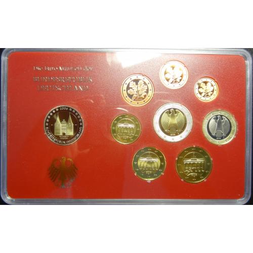 Комплект євромонет Німеччини 2006 D (повний комплект+ювілейна) UNC