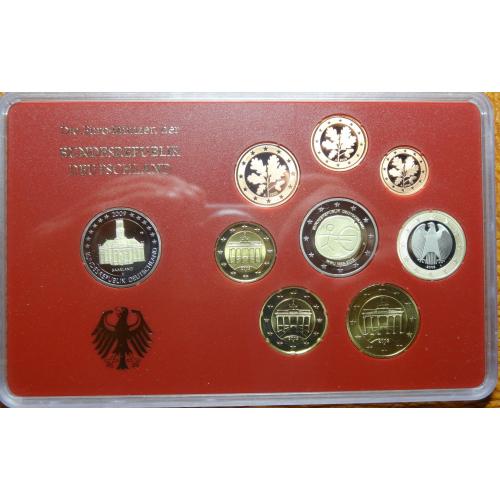 Комплект євромонет Німеччини 2009 A (повний комплект+ 2 ювілейні) UNC