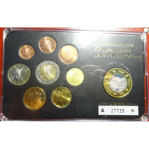 Комплект євромонет Ірландії 2005 UNC (повний комплект+медаль)