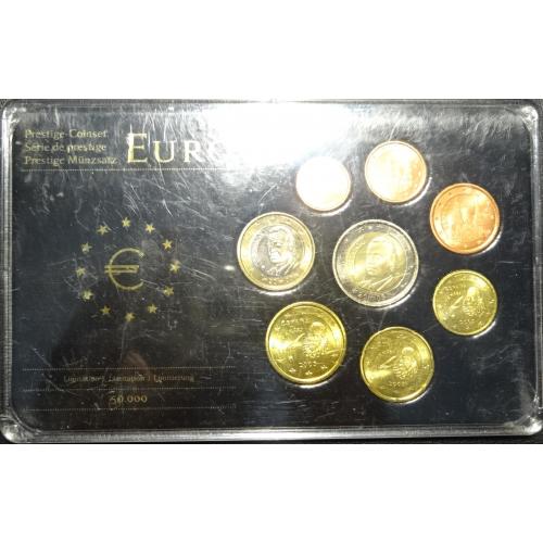  Комплект євромонет Іспанії 2003 UNC (Король Хуан Карлос I) повний комплект+сертифікат
