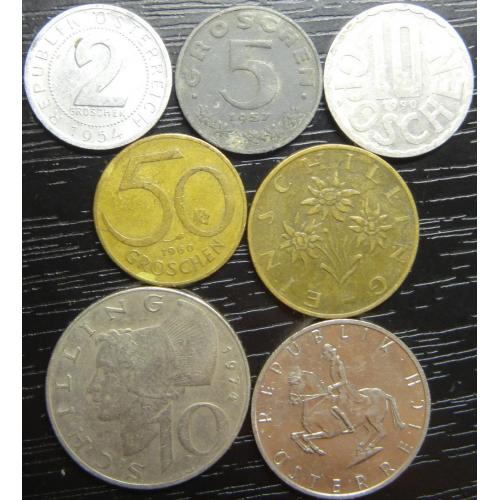 Комплект монет Австрії (Друга Республіка)