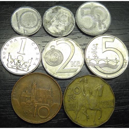 Комплект монет Чехії 1993
