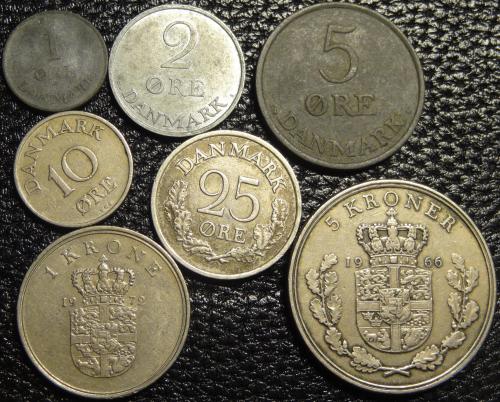 Комплект монет Данії (Король Фредерік IX)