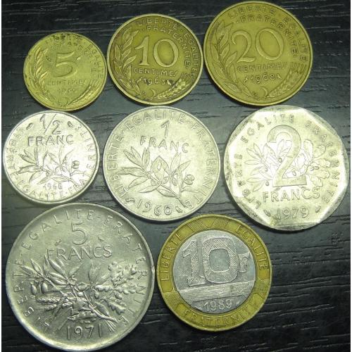 Комплект монет Франції (П'ята Республіка)