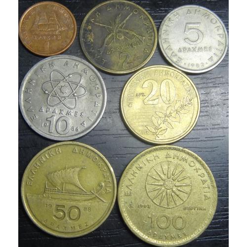 Комплект монет Греції (до євро)