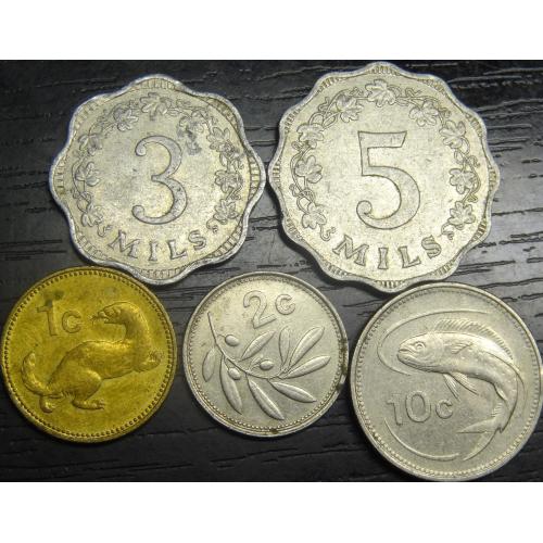 Комплект монет Мальти (до євро)