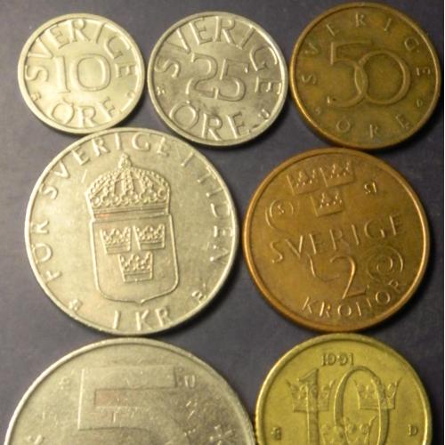 Комплект монет Швеції (Король Карл XVI Густав)