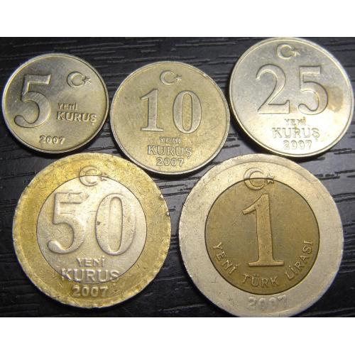 Комплект монет Туреччини 2007