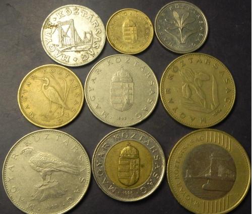 Комплект монет Угорщини (обігові)