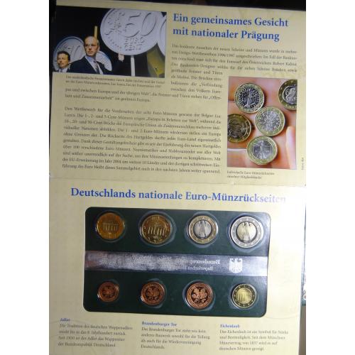 Комплект євромонет Німеччини 2002 D (повний комплект) UNC