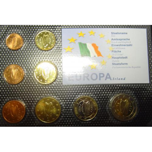 Комплект євромонет Ірландії 2003 UNC (повний комплект)