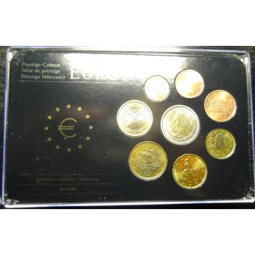 Комплект євромонет Італії 2002 UNC (повний комплект)