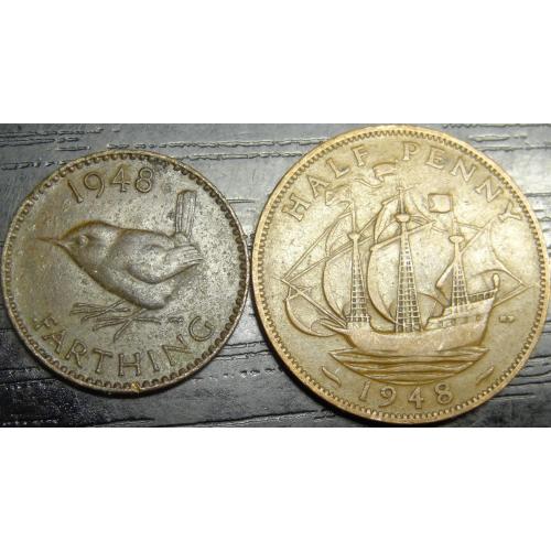Монети Британії 1948 (Король Георг VI)