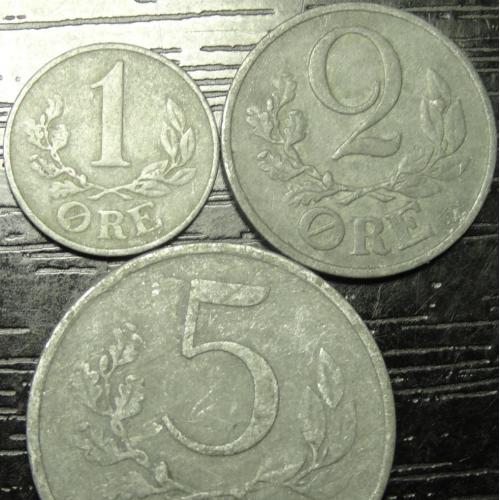 Монети Данії 1943 (Король Крістіан X)