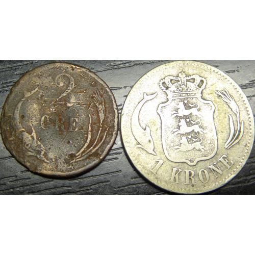 Монети Данії (Король Крістіан IX)