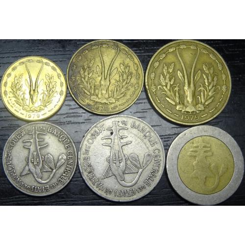 Комплект монет КФА ВСЕАО Західноафриканського франка