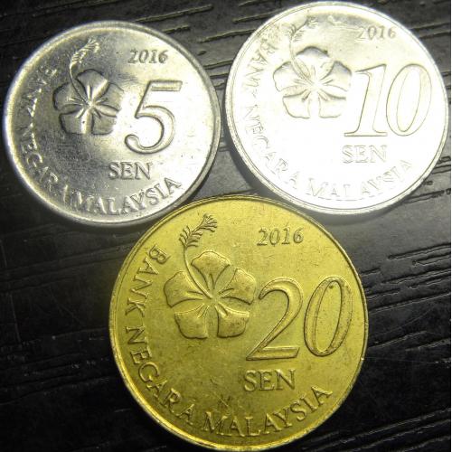 Монети Малайзії 2016