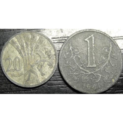 Монети протекторату Богемії та Моравії